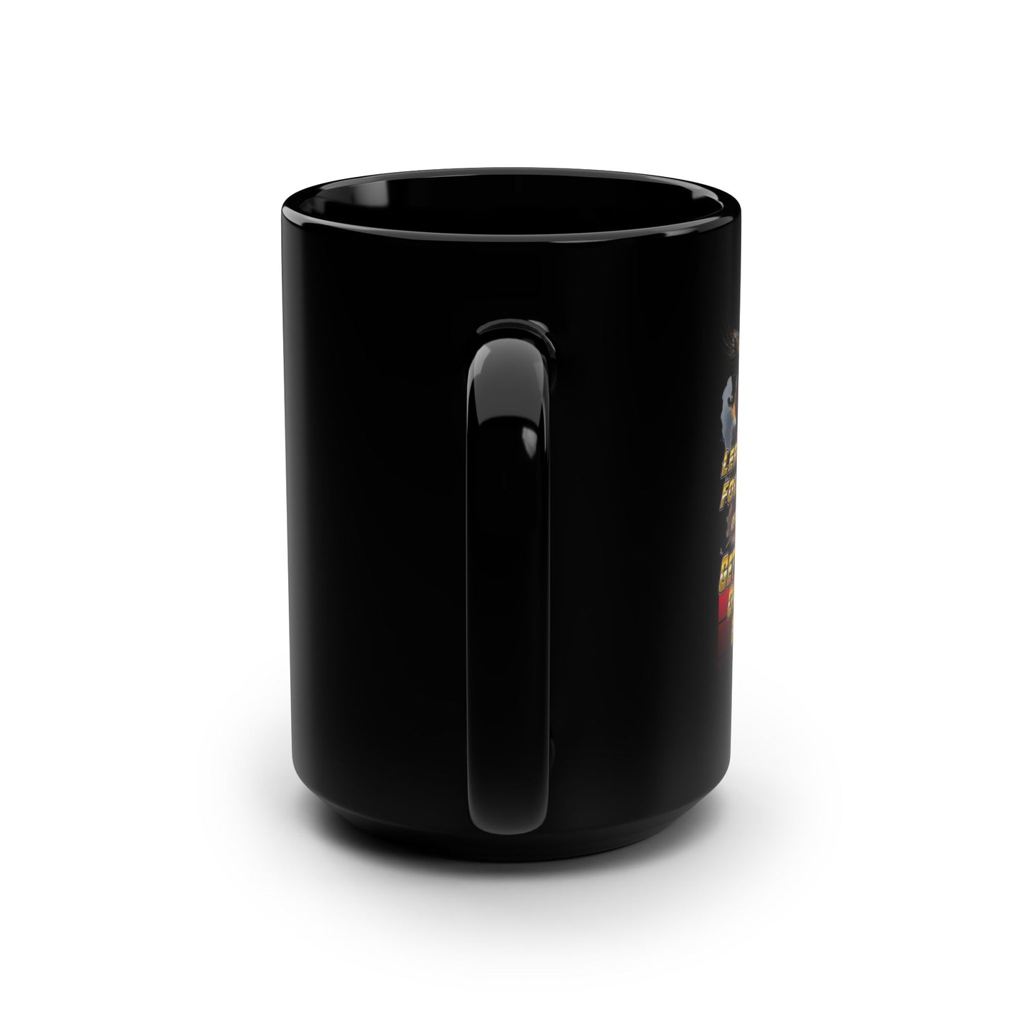 Military Man Lead Follow or Get Out of the Way, Black Mug, 15oz