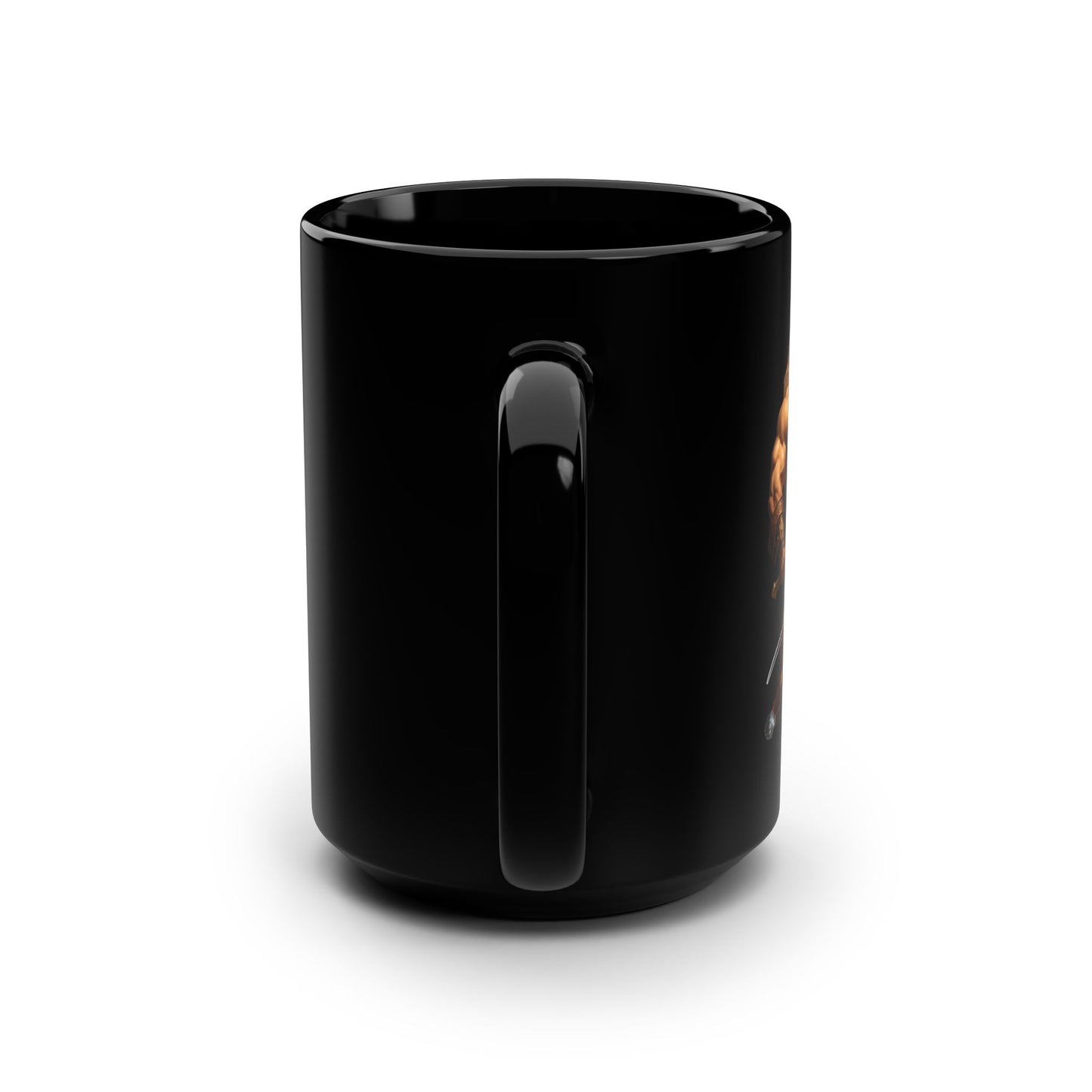 Dragon Slayer, Black Mug, 15oz