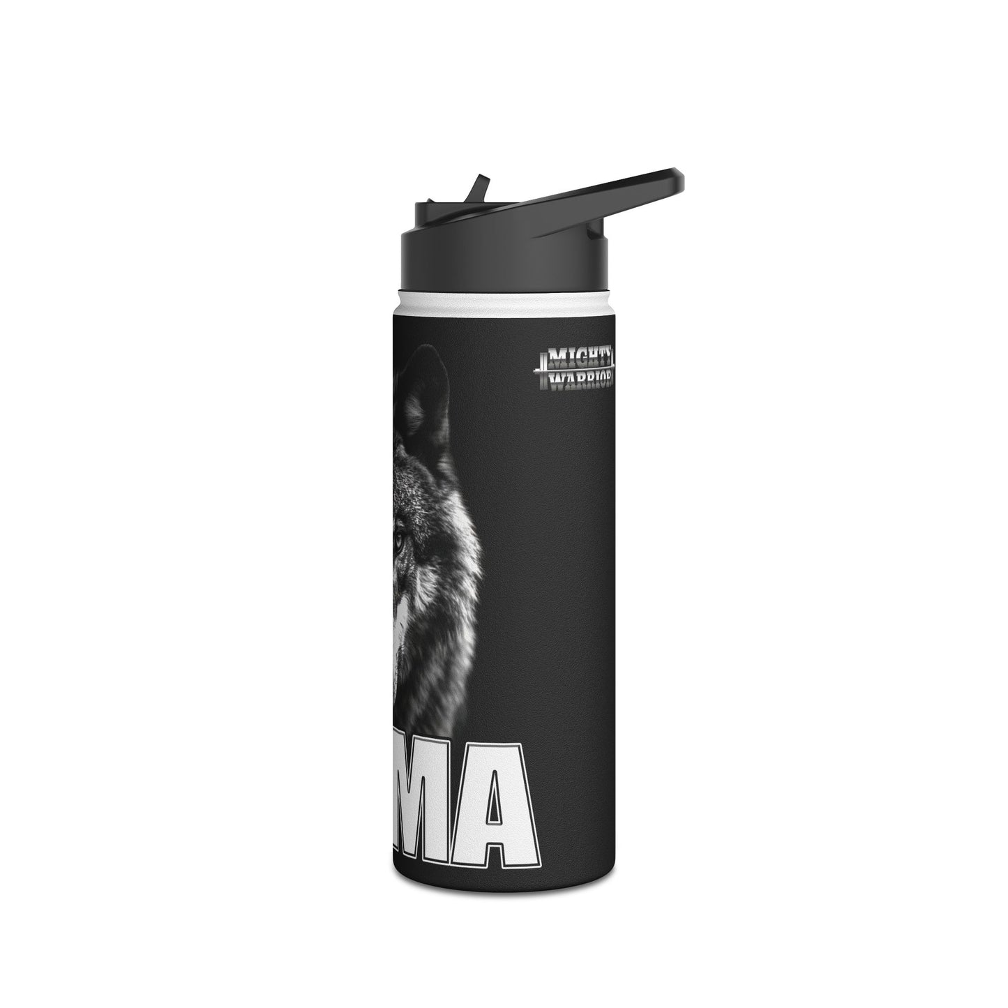 Water Bottle - SIGMA Lone Wolf Among Men Mighty Warrior Trademark