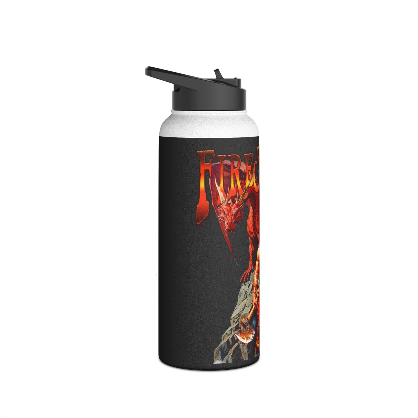Fire Slayer - Stainless Steel Water Bottle, Standard Lid