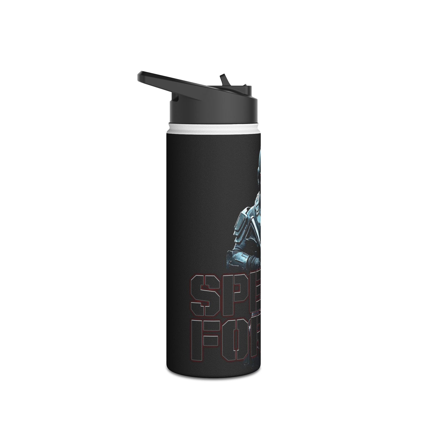 Water Bottle - Mighty Warrior Special Forces Stainless Steel Standard Lid