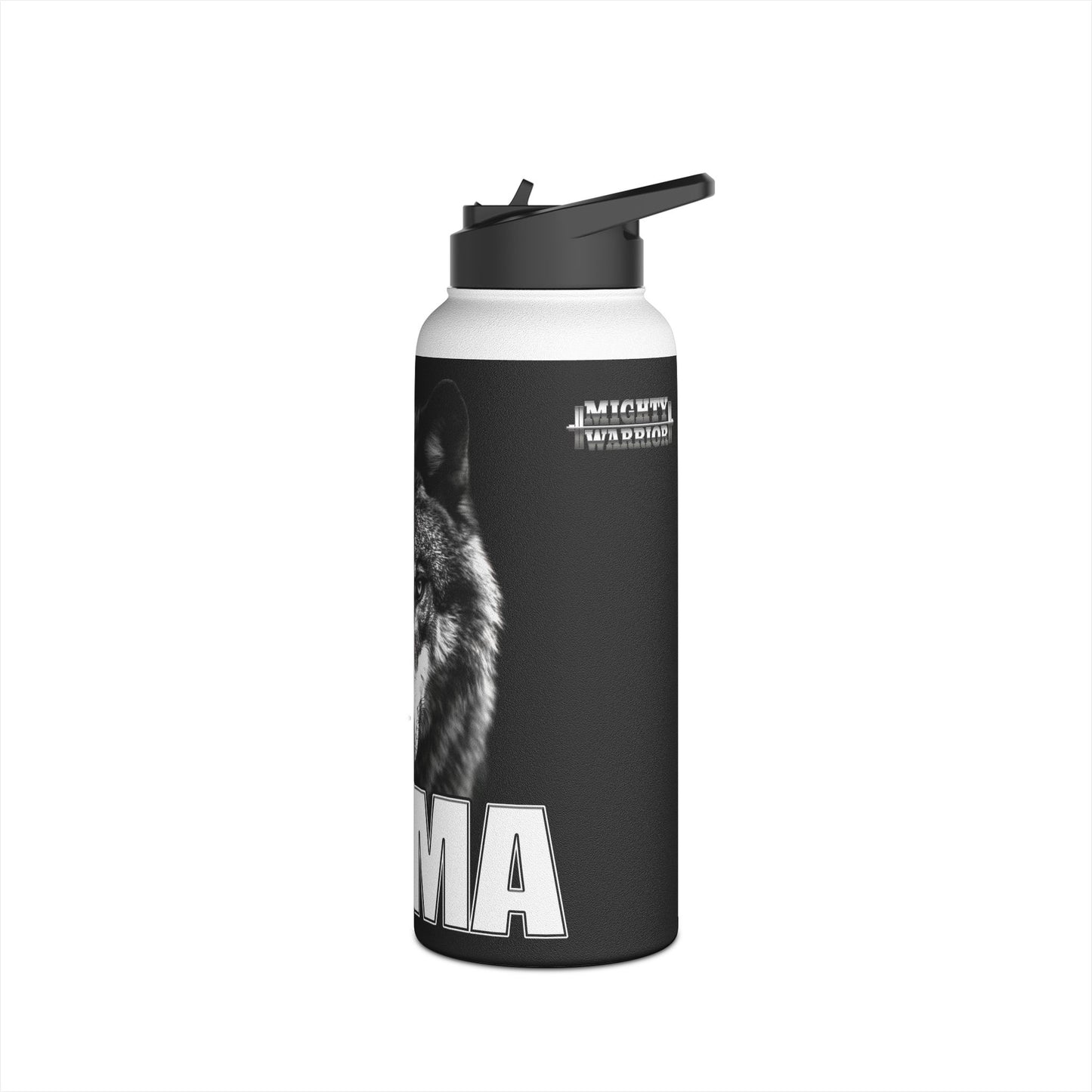 Sigma Wolf Stainless Steel Water Bottle - Motivational Hydration