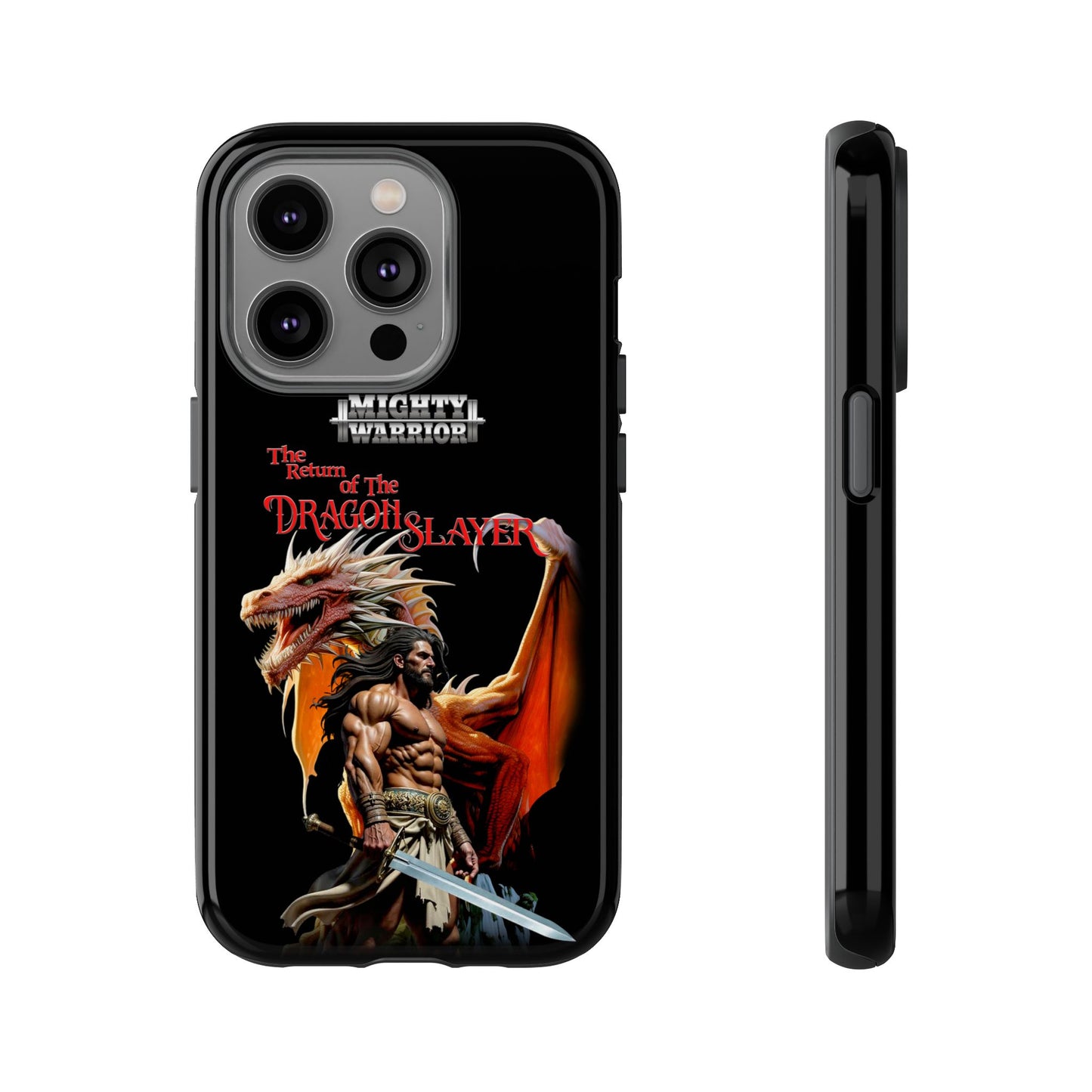Dragon Slayer Tough Phone Case - Mighty Warrior Design