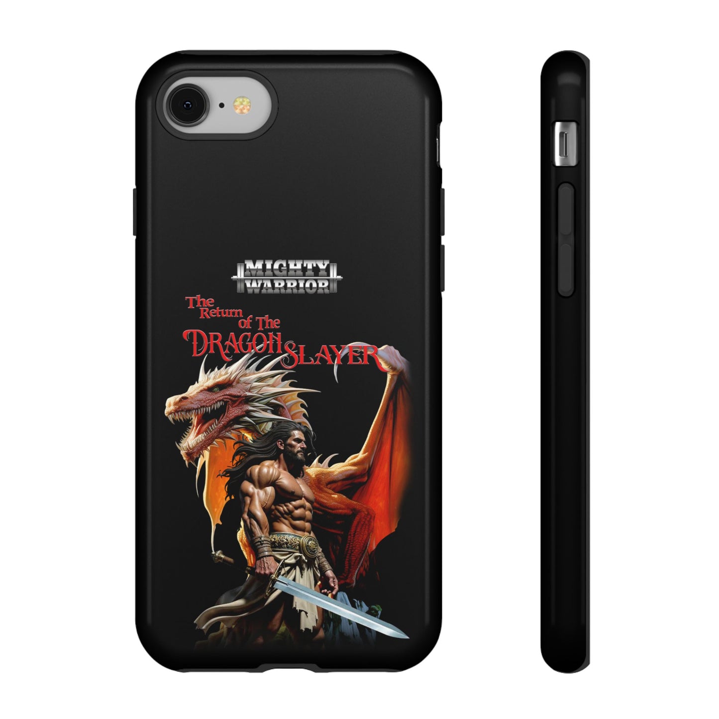 Dragon Slayer Tough Phone Case - Mighty Warrior Design