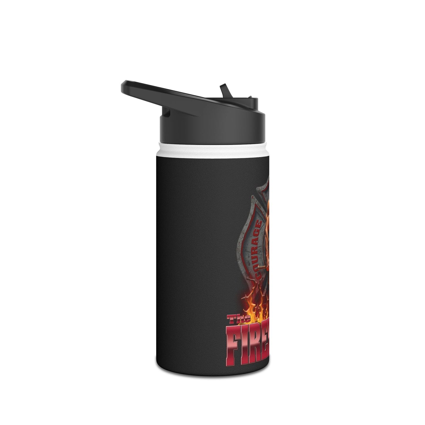 Firefighter Stainless Steel Water Bottle - Durable Hydration Gear for Heroes