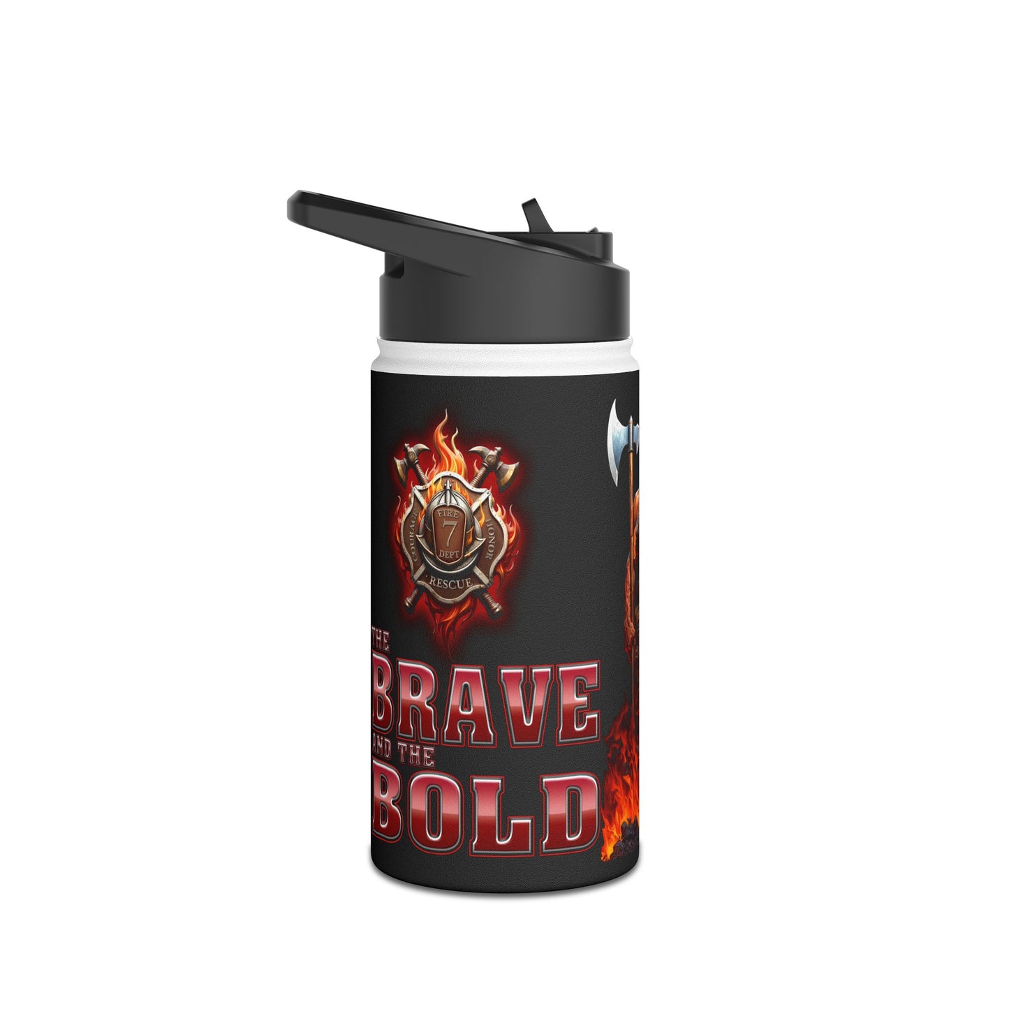 Brave and the Bold - Stainless Steel Water Bottle, Standard Lid