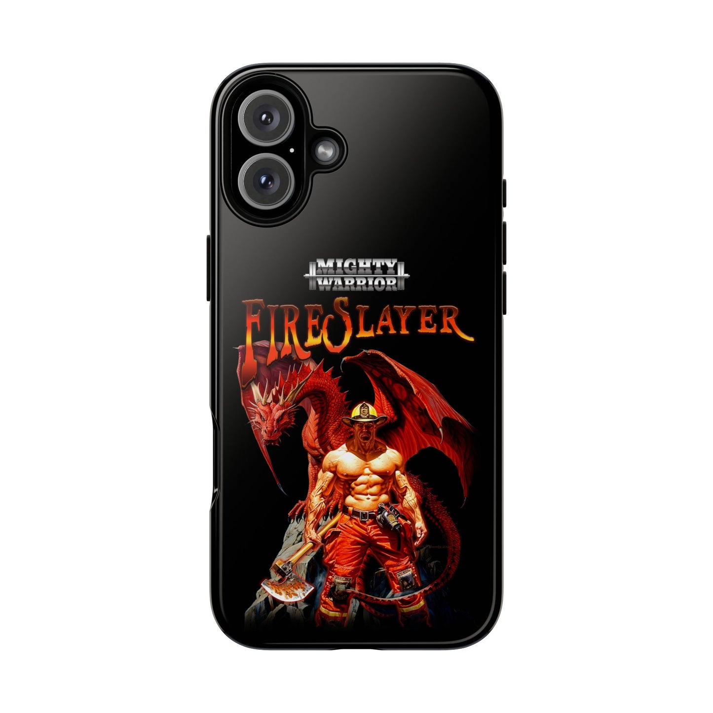 Fire Slayer Tough Phone Case - Durable Protection for Gamers