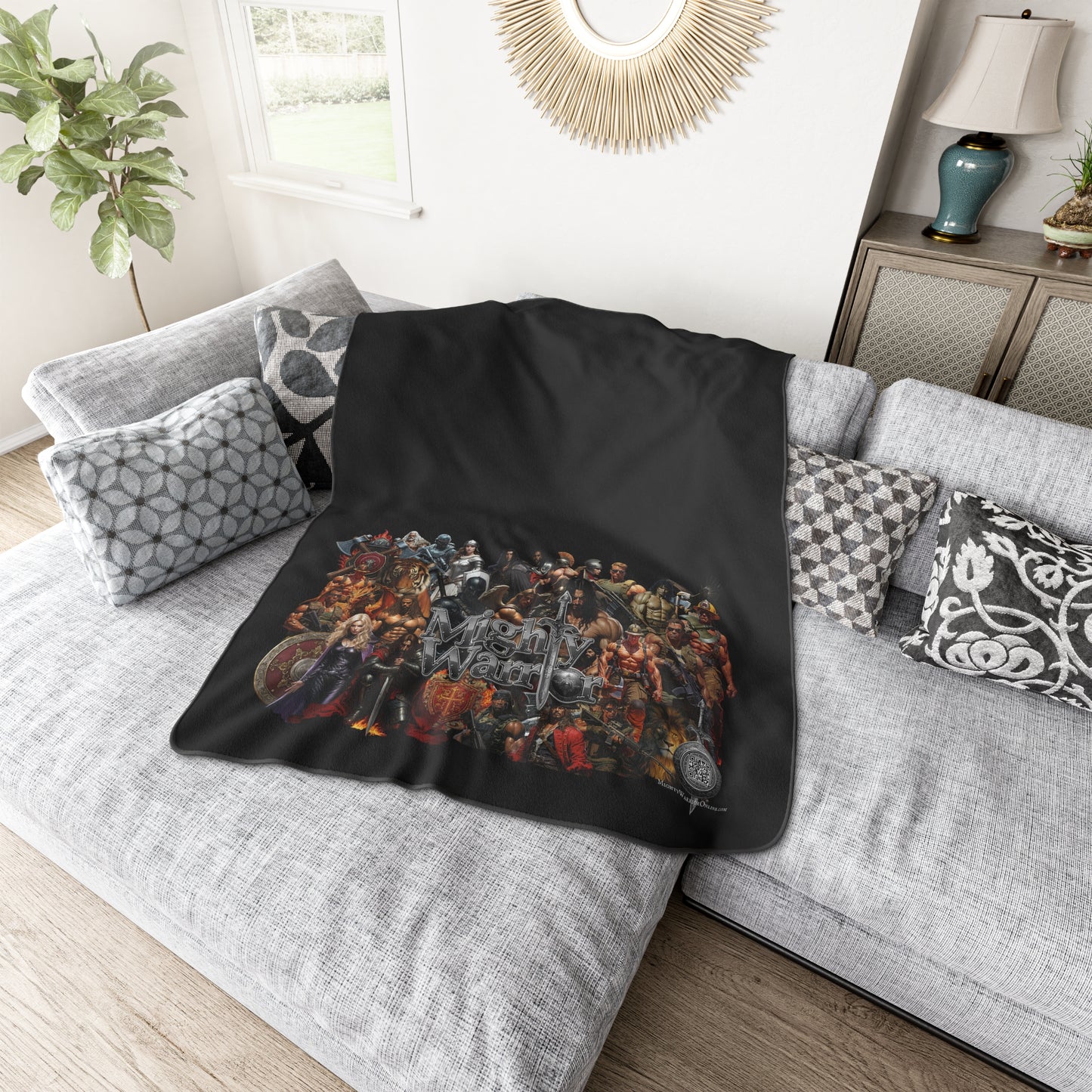 Mighty Warriors Polyester Blanket | Cozy Decor for Gaming Nights, Movie Marathons, Gifts for Comic Fans, Adventure Lovers, Home Comfort