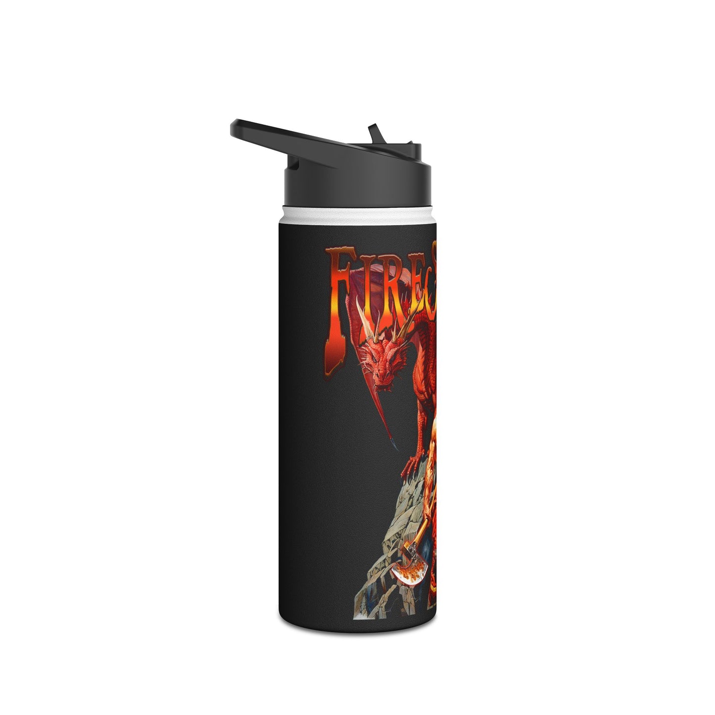 Fire Slayer - Stainless Steel Water Bottle, Standard Lid