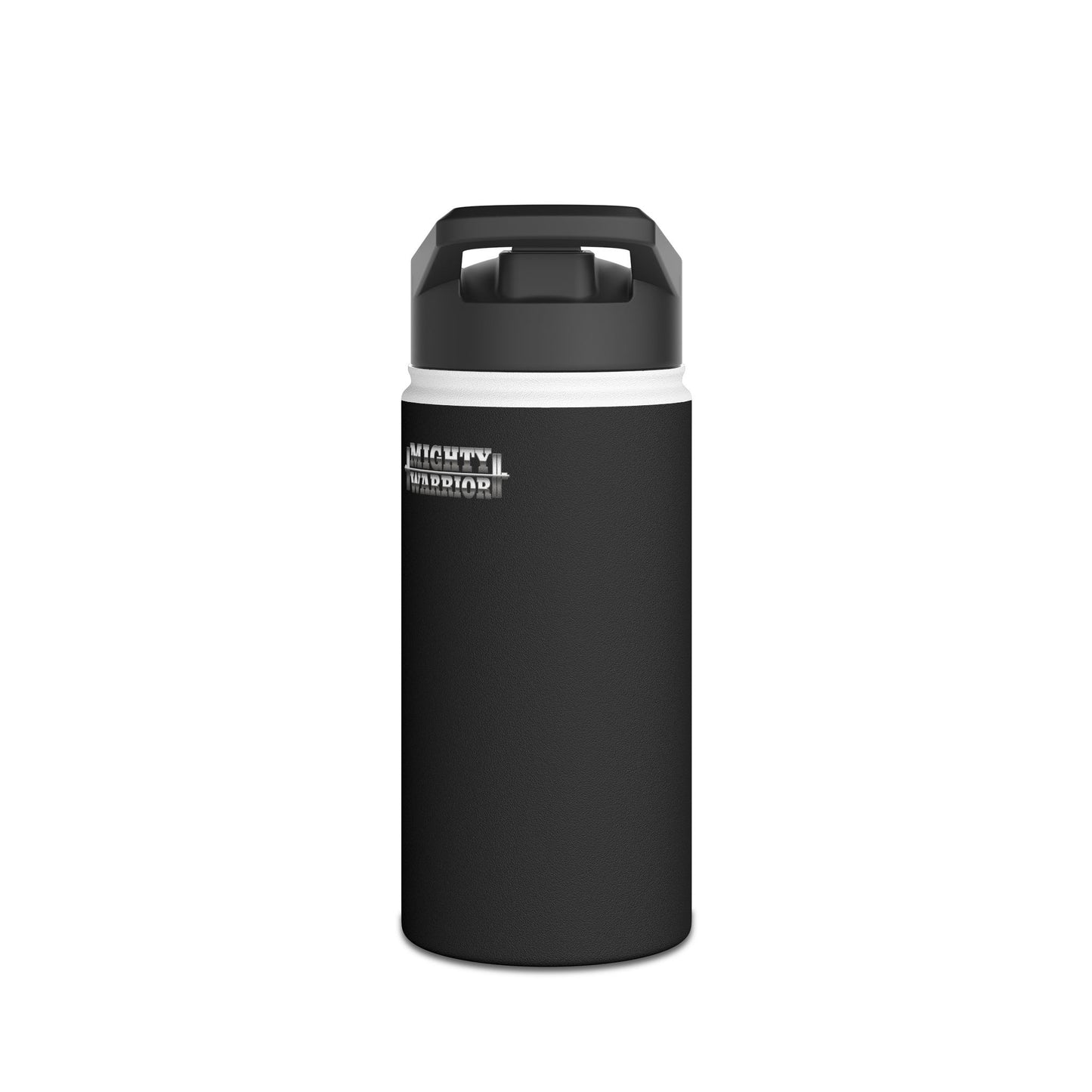 Rise Up Warrior: Mighty Warrior Trademark Design for Men - Stainless Steel Water Bottle, Standard Lid