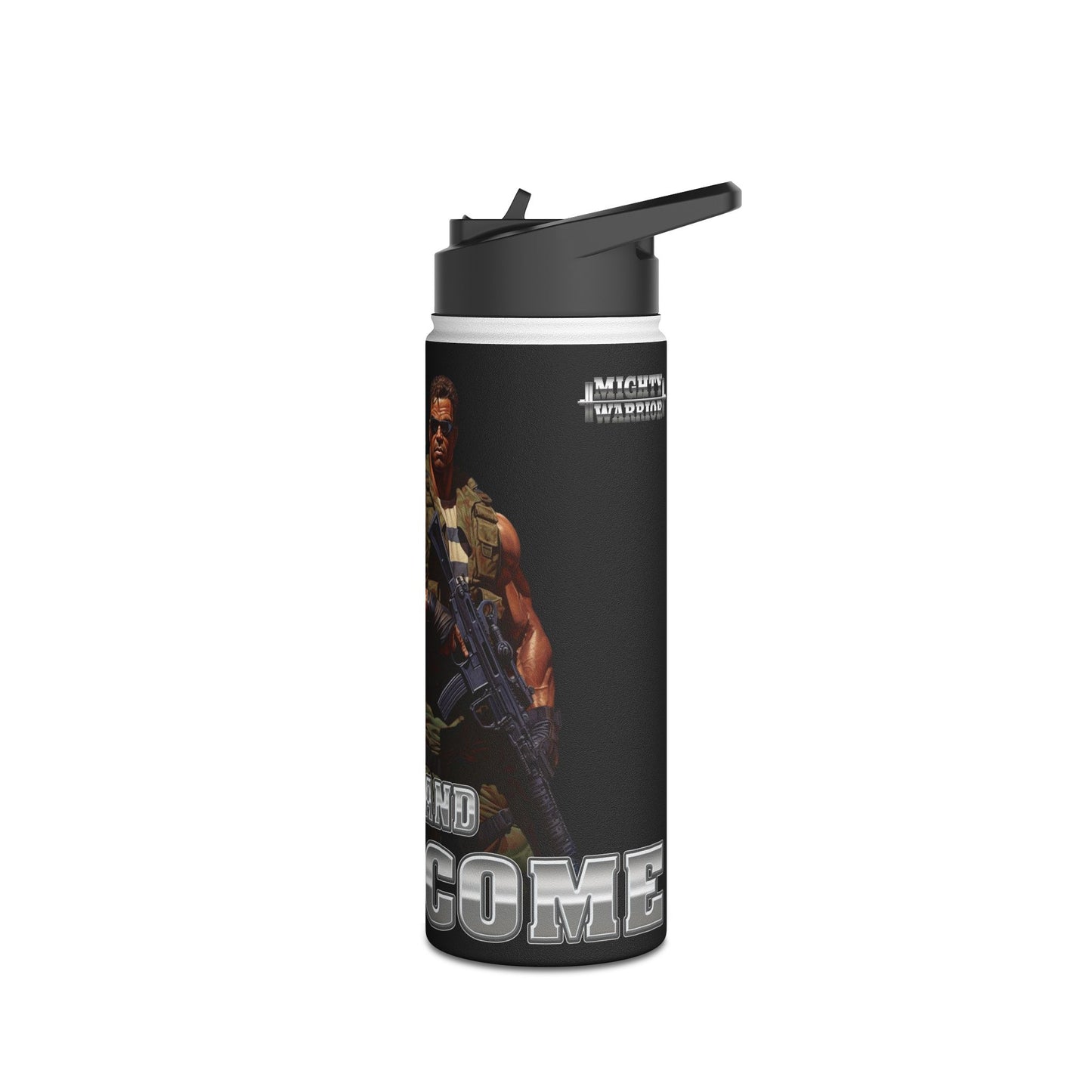 Water Bottle - Adapt and Overcome Mighty Warrior Trademark Design
