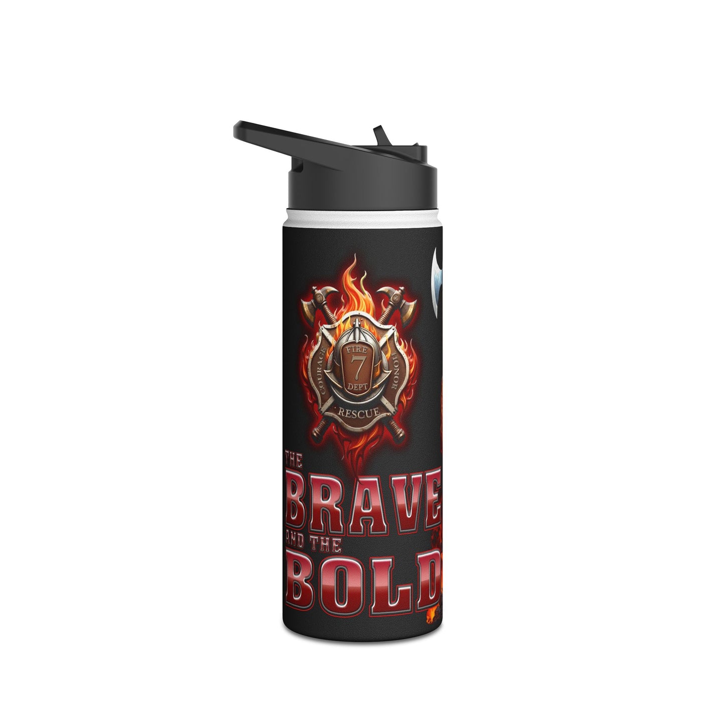 Brave and the Bold - Stainless Steel Water Bottle, Standard Lid