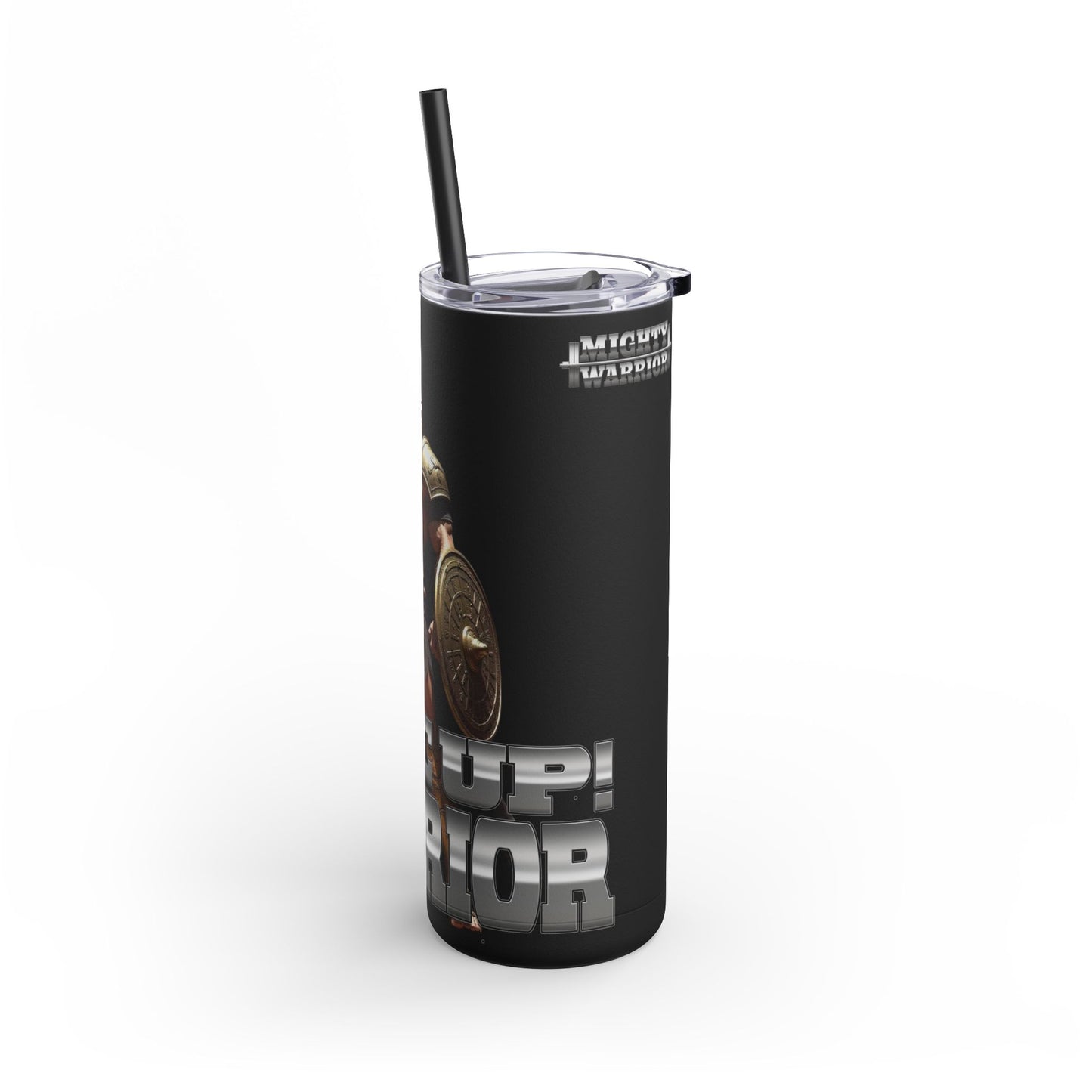 Rise Up Warrior: Mighty Warrior Trademark Design for Men, Tumbler, 20oz