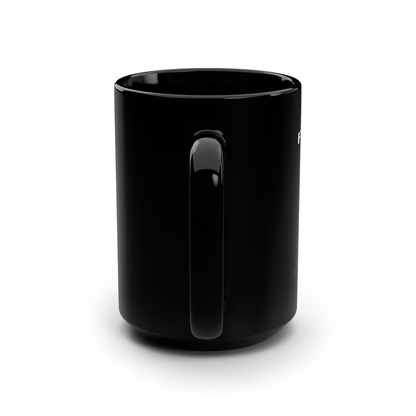 Frontline Mighty Warrior Black Mug, 15oz - Empowering Coffee Cup, Motivational Gift, Unique Design for Warriors, Perfect for Any Occasion