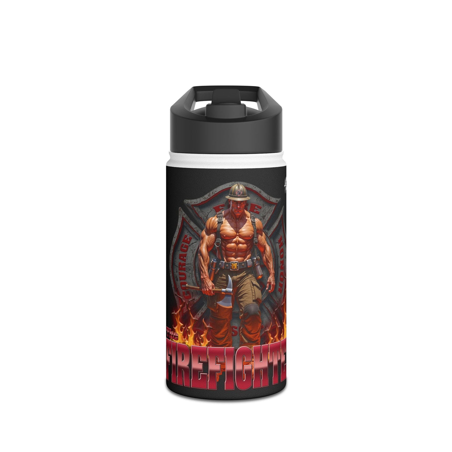 Firefighter Stainless Steel Water Bottle - Durable Hydration Gear for Heroes