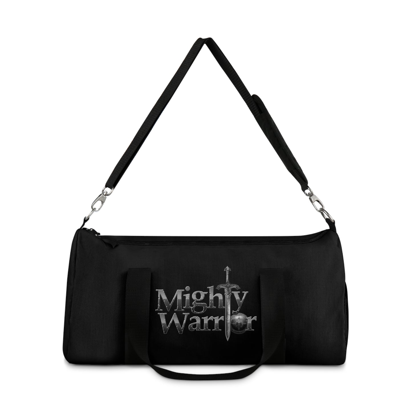 Mighty Warrior Duffel Bag - Fitness Gym Bag, Travel Tote, Sports Gear Bag, Personalized Weekend Bag, Adventurer's Carry-All