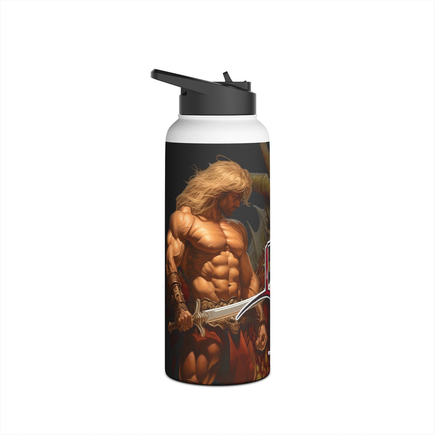 Dragon Slayer - Stainless Steel Water Bottle, Standard Lid