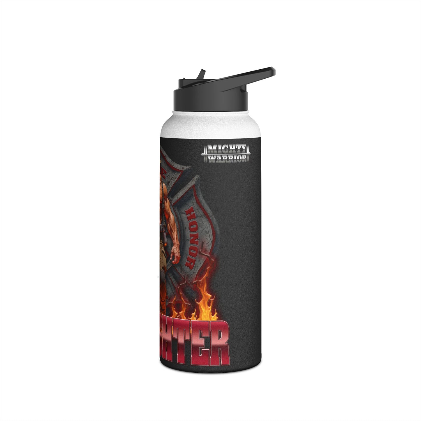 Firefighter Stainless Steel Water Bottle - Durable and Bold Design