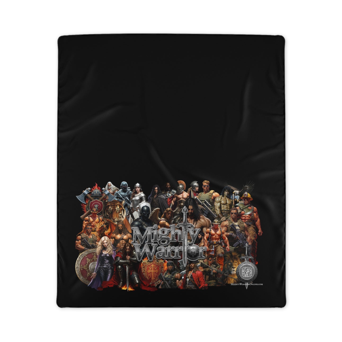Mighty Warriors Polyester Blanket | Cozy Decor for Gaming Nights, Movie Marathons, Gifts for Comic Fans, Adventure Lovers, Home Comfort