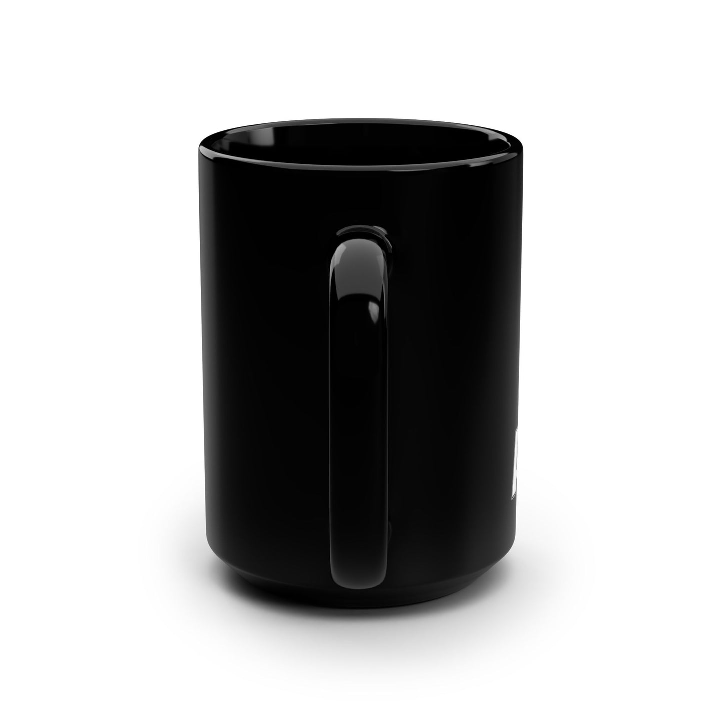 ALPHA, Black Mug, 15oz