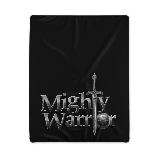 Mighty Warrior Polyester Blanket | Cozy Throw for Gamers, Perfect for Gifts, Home Decor, and Cozy Nights