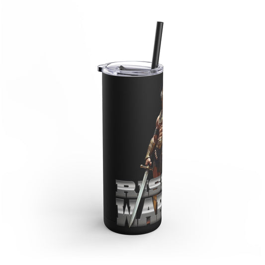 Rise Up Warrior: Mighty Warrior Trademark Design for Men, Tumbler, 20oz
