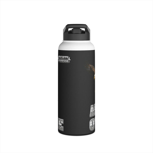 Adapt and Overcome Mighty Warrior Trademark Design - Stainless Steel Water Bottle