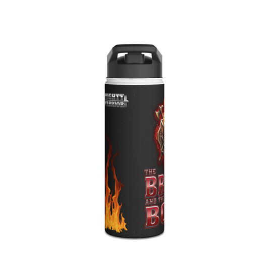 Brave and the Bold - Stainless Steel Water Bottle, Standard Lid