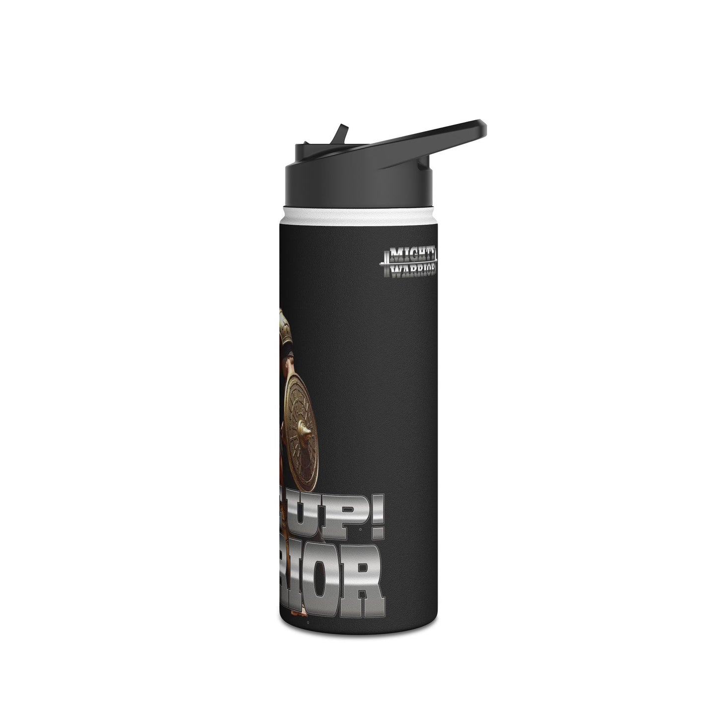 Water Bottle - Rise Up Warrior: Mighty Warrior Trademark Design for Men