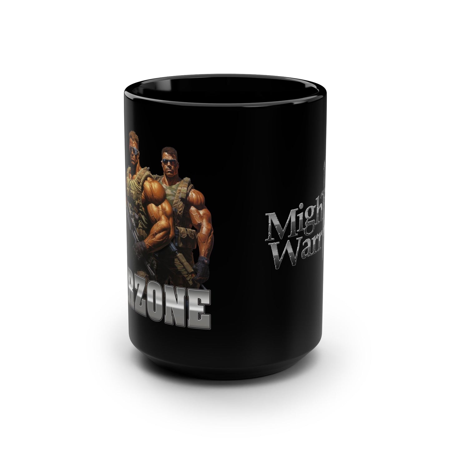 Gym Warzone Mug - 15oz Black Coffee Cup, Gift for Gamers, Personalized Warrior Mug, Unique Birthday Gift, Gamer Decor