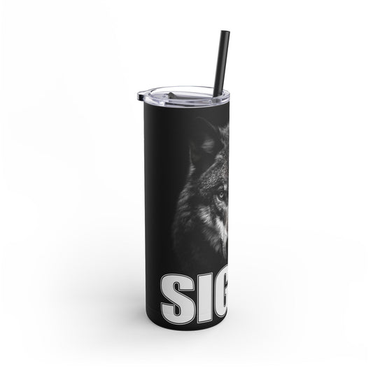 SIGMA Lone Wolf Among Men Mighty Warrior Trademark-Tumbler, 20oz