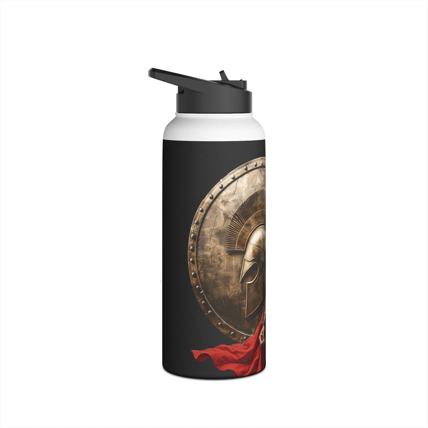 Spartan Warrior Colorful Design, Mighty Warrior Trademark - Stainless Steel Water Bottle