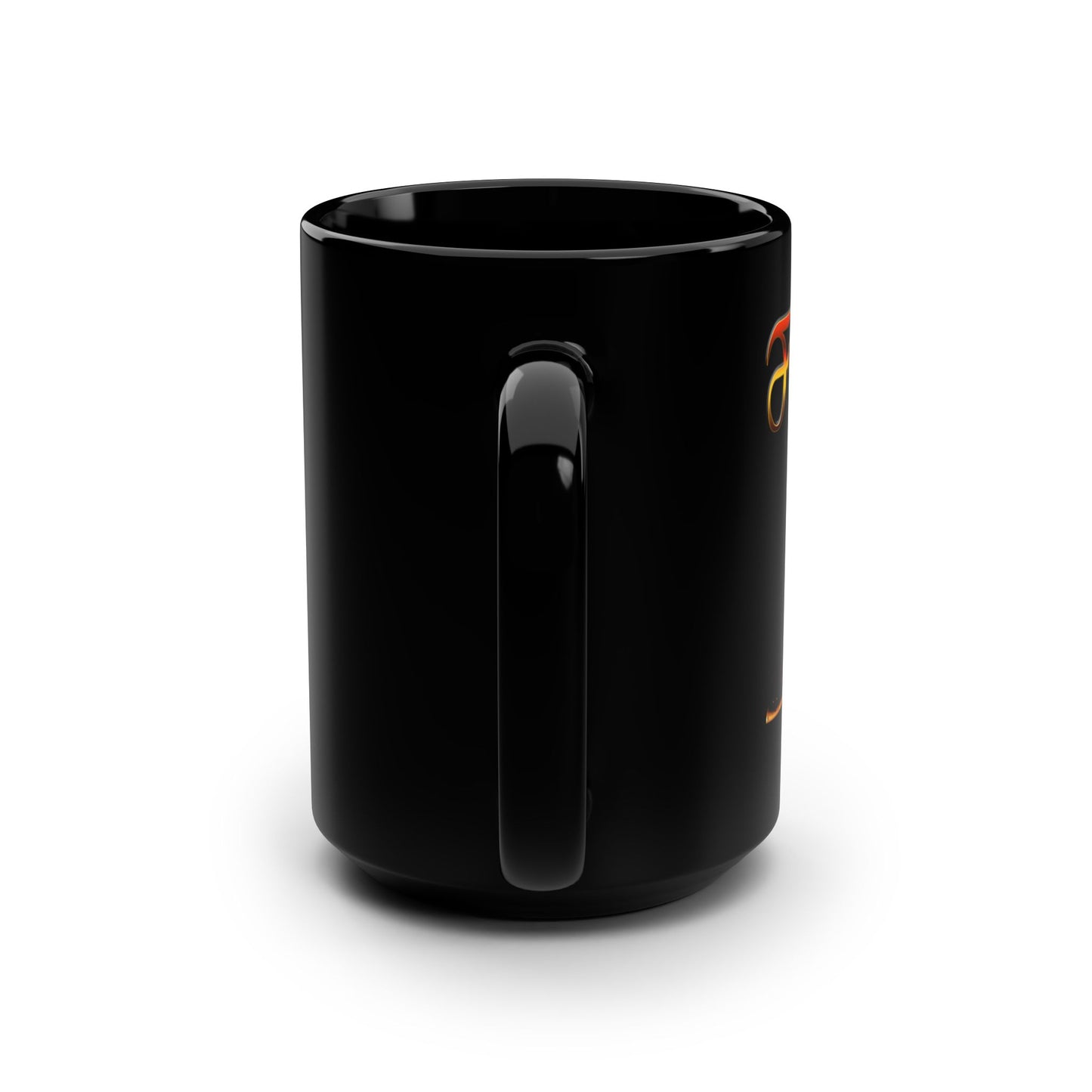 FireSlayer2 - Mighty Warrior Black Mug, Gift for Gamers, Dungeons & Dragons, Anime Enthusiasts, Fantasy Drinkware, 15oz Coffee Cup, Unique Holiday Gift