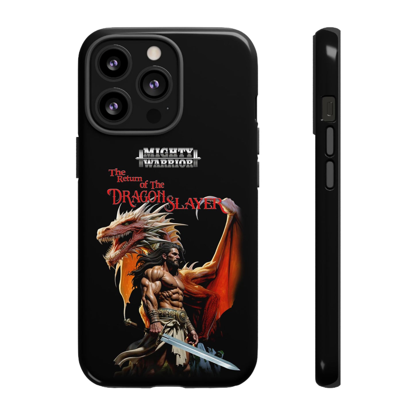 Dragon Slayer Tough Phone Case - Mighty Warrior Design