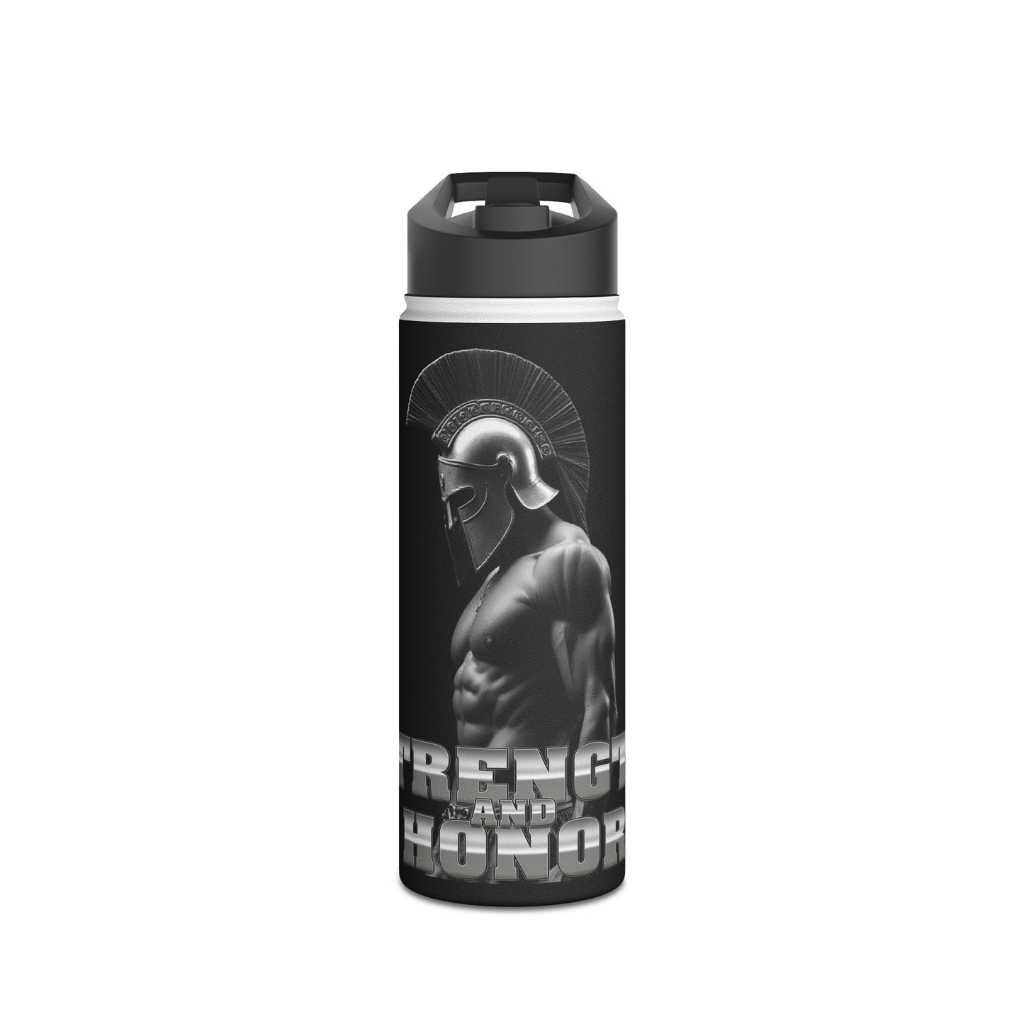 Water Bottle - Strength and Honor Spartan Warrior