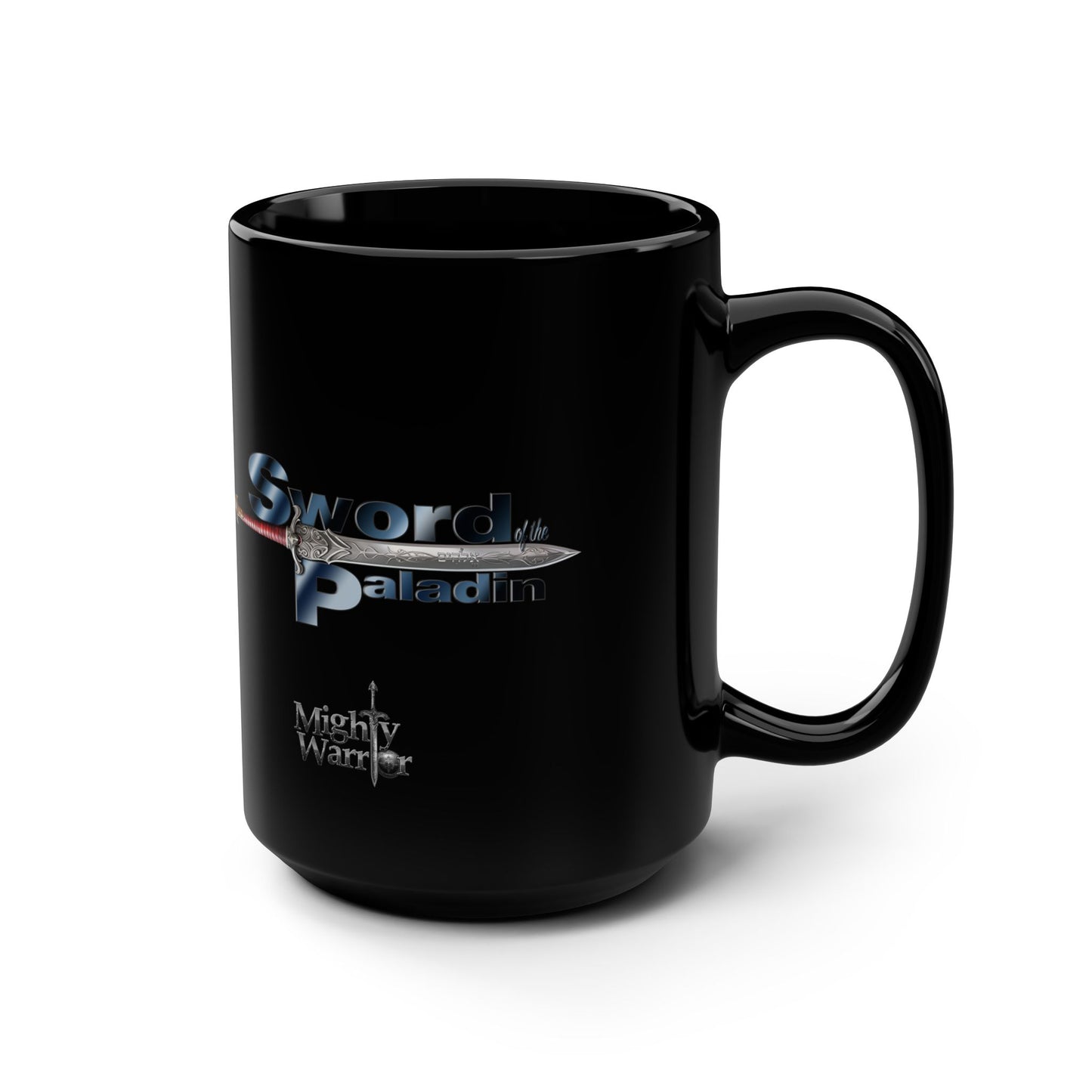 Ephesians Armor of God - Warrior's Black Mug | 15oz Ceramic Cup for Coffee & Tea Lovers, Gift for Gamers, Armor Design, Fantasy Fun, Unique Kitchen Decor