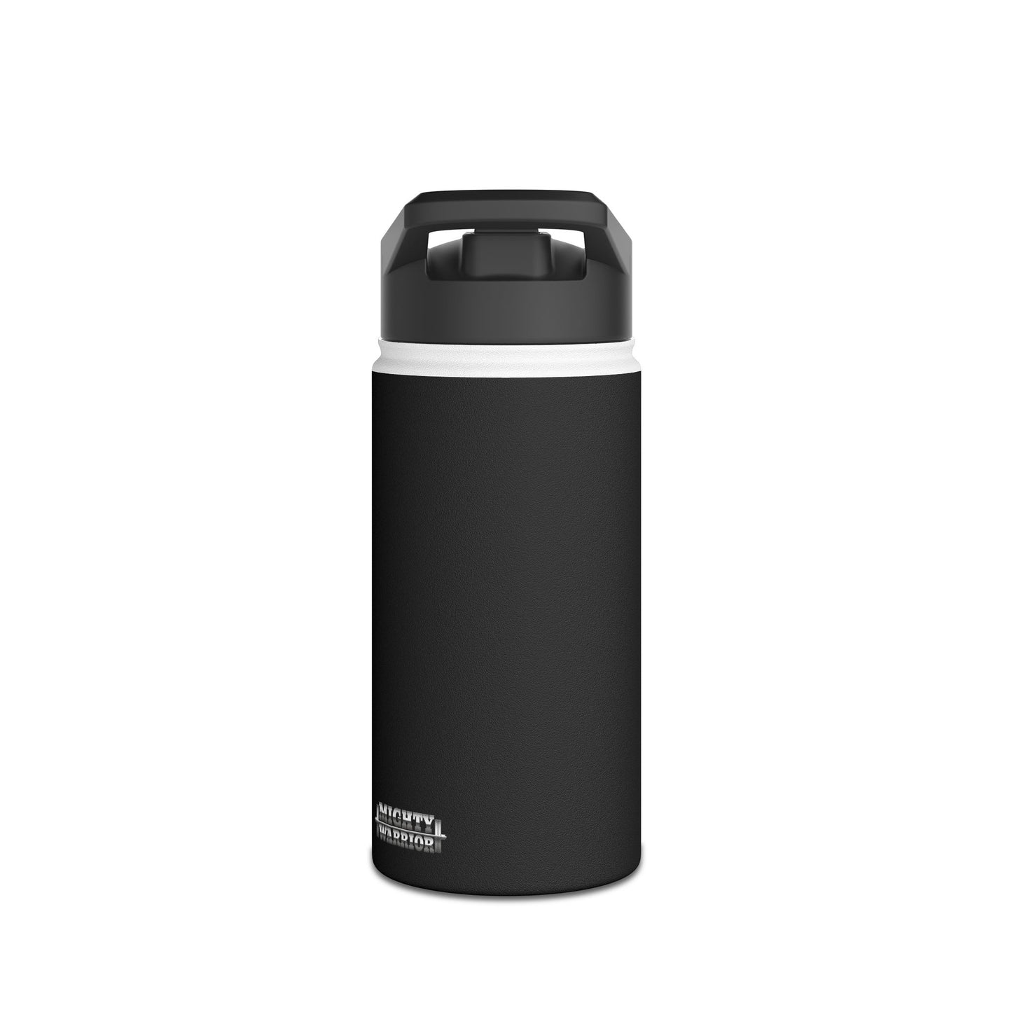 Spartan Warrior Colorful Design, Mighty Warrior Trademark - Stainless Steel Water Bottle, Standard Lid