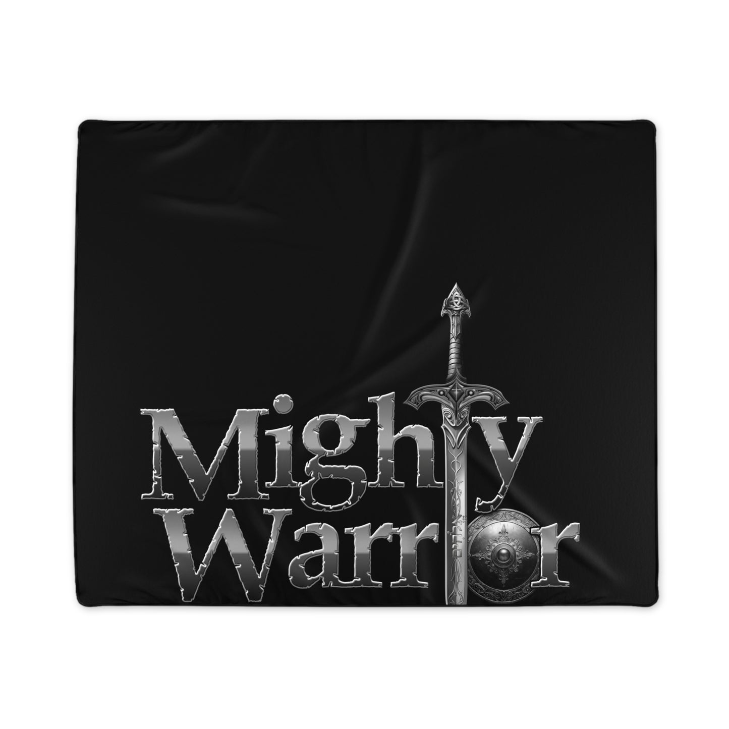Mighty Warrior Polyester Blanket | Cozy Throw for Gamers, Perfect for Gifts, Home Decor, and Cozy Nights