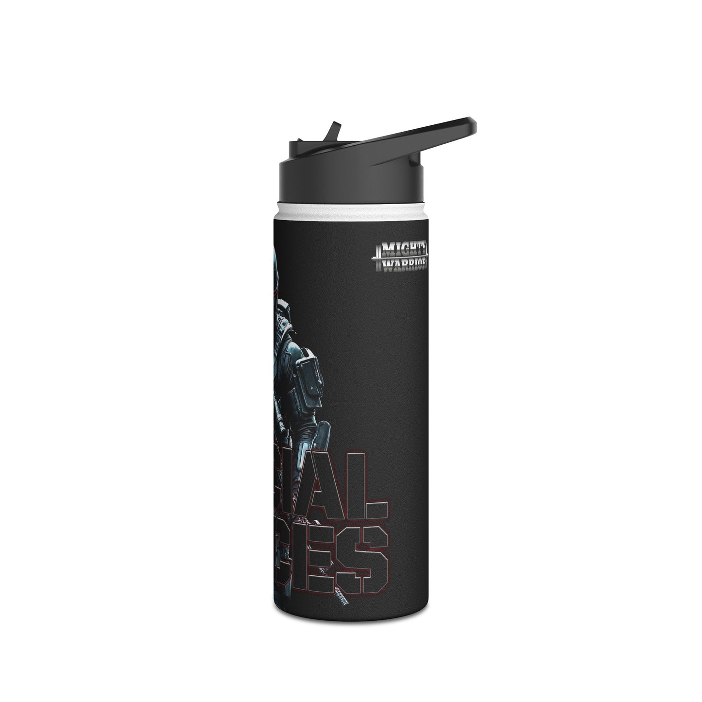 Water Bottle - Mighty Warrior Special Forces Stainless Steel Standard Lid