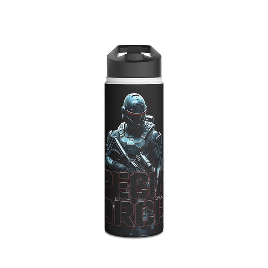 Water Bottle - Mighty Warrior Special Forces Stainless Steel Standard Lid