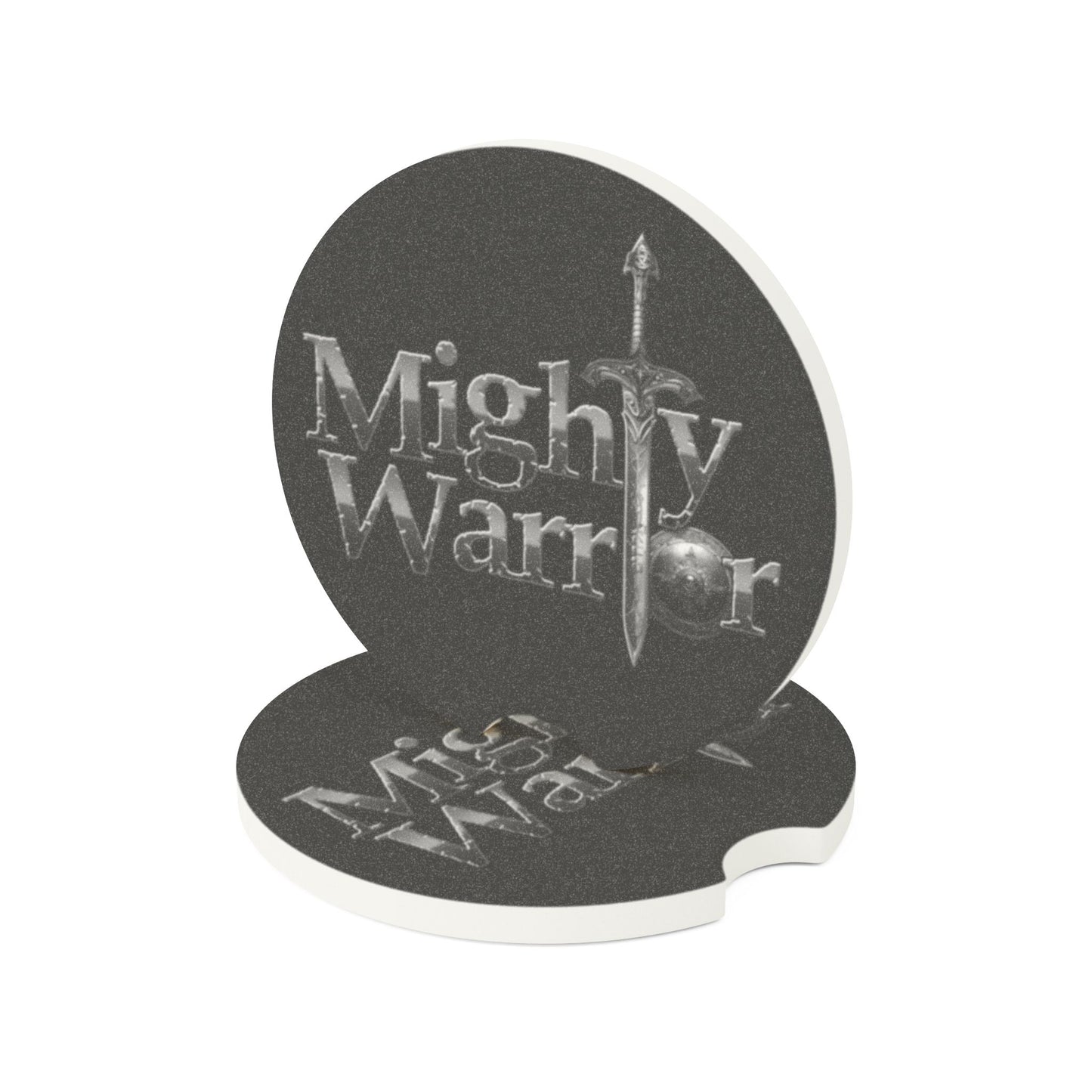 Mighty Warrior Soapstone Car Coaster, Car Accessory, Gift for Men, Dashboard Decor, Unique Car Interior, Father's Day Gift, Warrior Theme
