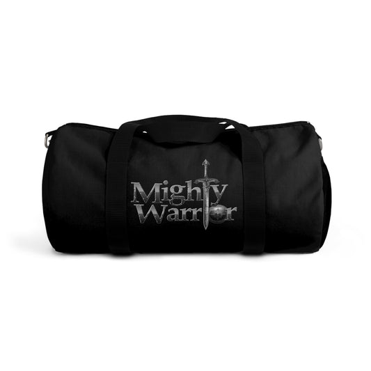 Mighty Warrior Duffel Bag - Fitness Gym Bag, Travel Tote, Sports Gear Bag, Personalized Weekend Bag, Adventurer's Carry-All