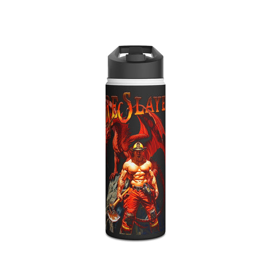 Fire Slayer - Stainless Steel Water Bottle, Standard Lid