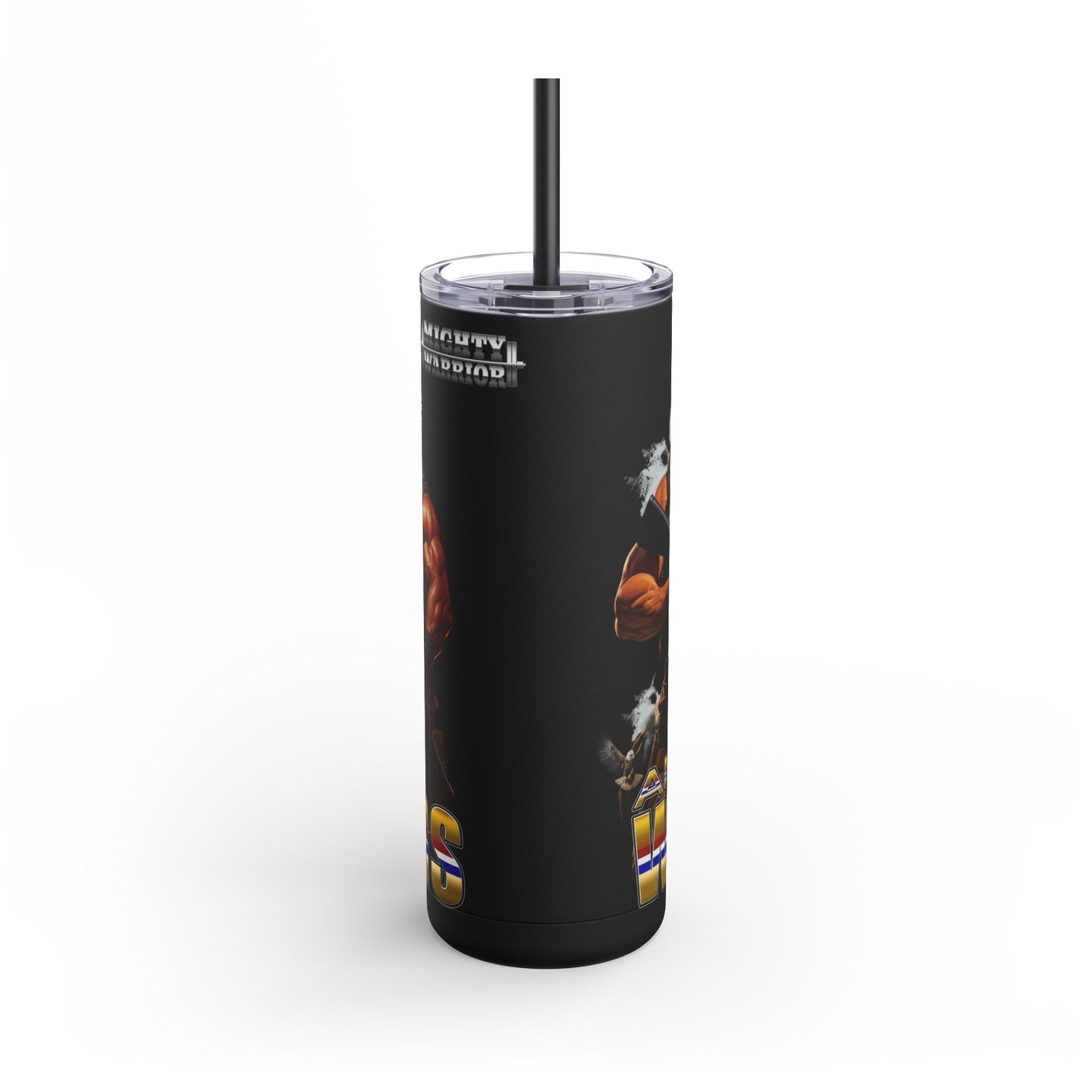 American Warriors Military Men Explosions Design, Stainless Steel Tumbler