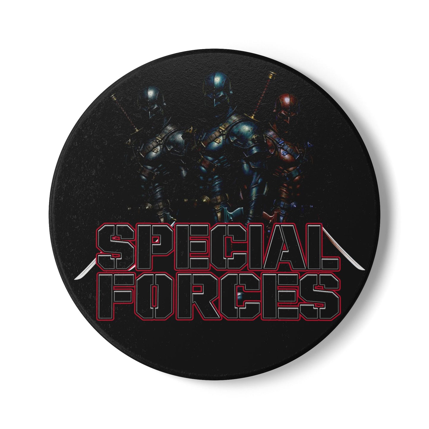 Special Forces Themed Ceramic Coaster, Gaming Coaster, Unique Home Decor, Gift for Dads, Military Decor, Housewarming