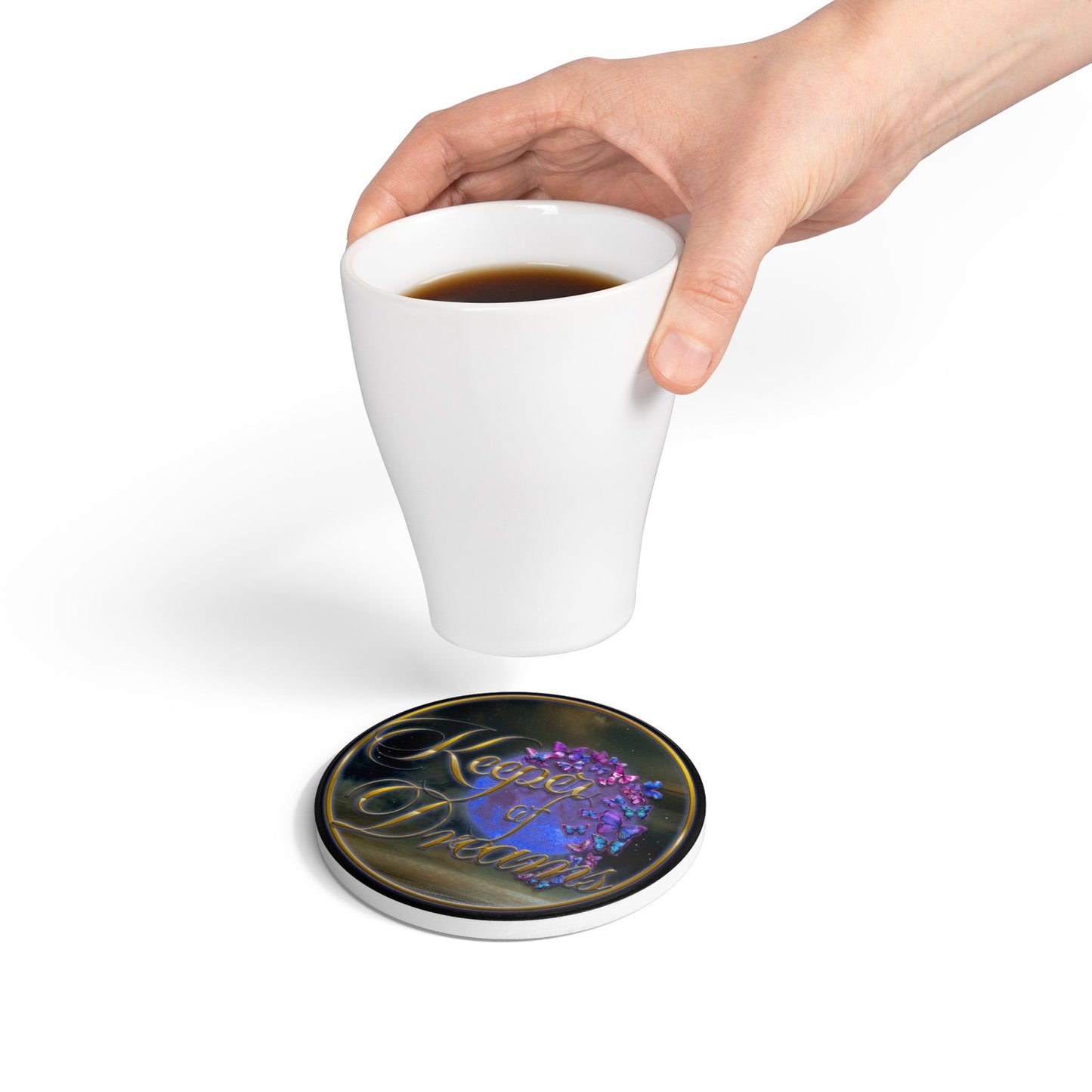 Dreamy Floral Ceramic Coaster Set | Keeper of Dreams Coasters | Home Decor, Housewarming Gift, Coffee Table Accessories, Gift for [...]