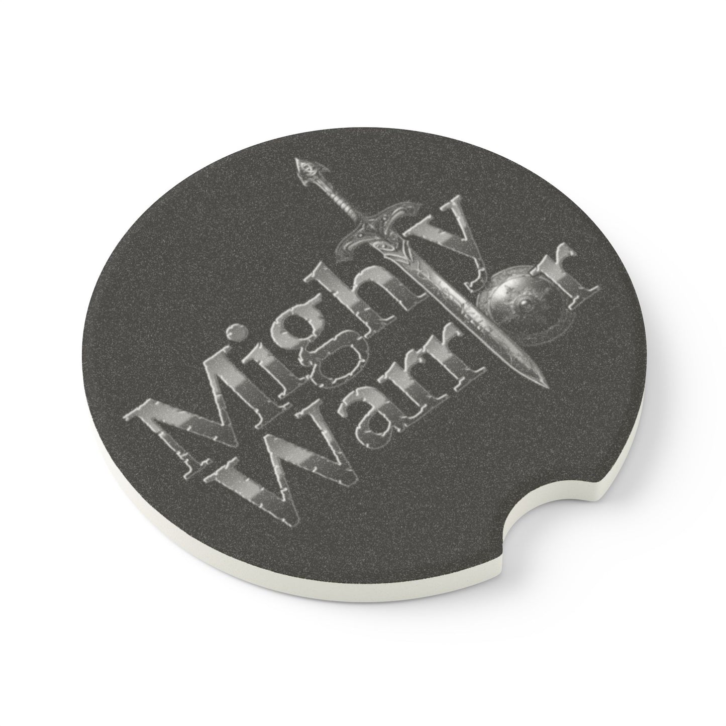 Mighty Warrior Soapstone Car Coaster, Car Accessory, Gift for Men, Dashboard Decor, Unique Car Interior, Father's Day Gift, Warrior Theme