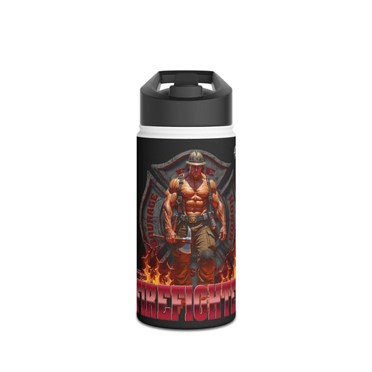 Firefighter Stainless Steel Water Bottle - Durable Hydration Gear for Heroes