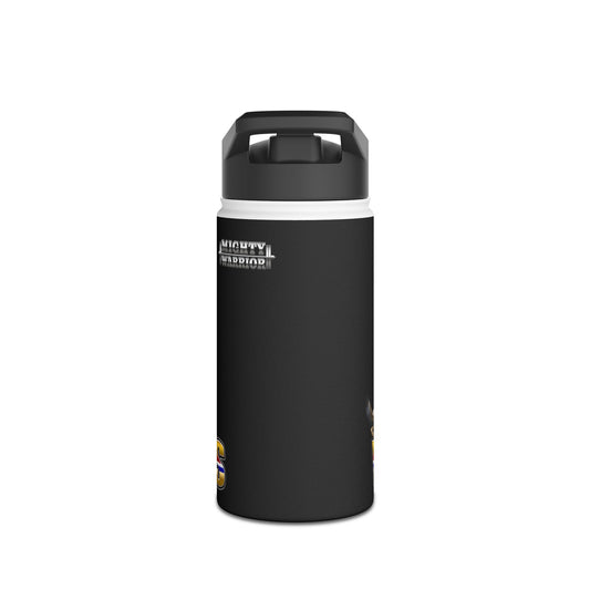 American Warriors Military Men Explosions Design, Stainless Steel - Stainless Steel Water Bottle, Standard Lid