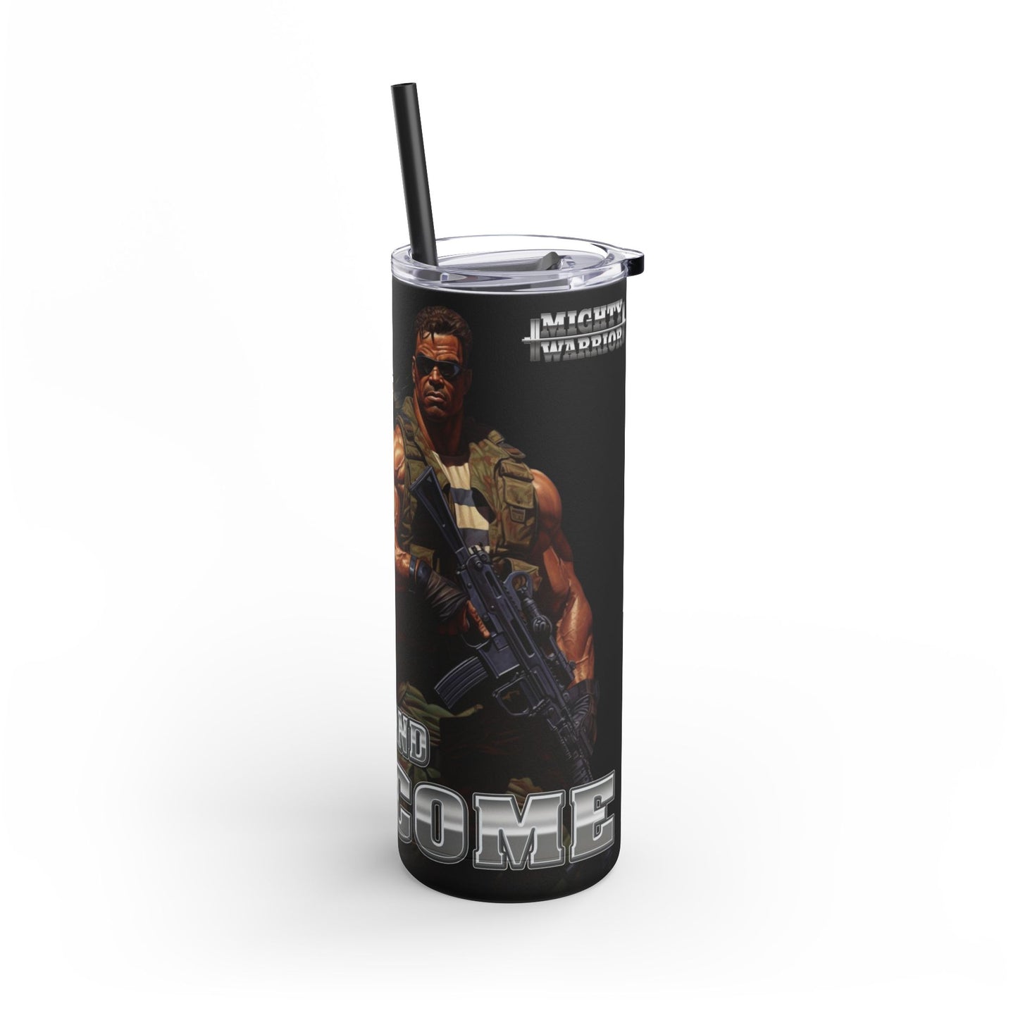 Adapt and Overcome Mighty Warrior Trademark Design Tumbler, 20oz